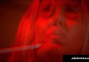 Mega MILF Julia Ann Unfathomable cavity Face holes A Horseshit POV while Smoking!