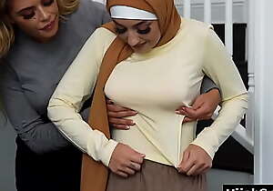 Mint muslim teen in hijab deflowered by tutor added back stepmom