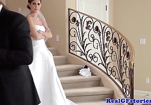 Awesome bride facialized off out of one's mind her photographer