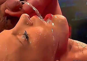 Chicks gets cumshots with swallowing