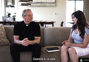 MODERN-DAY SINS - Chunky Dick Priest Takes Naive Teen's Anal Virginity! French Subtitles