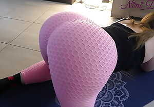 He can't resist my big tight sufficiently provided my leggings during the yoga session!