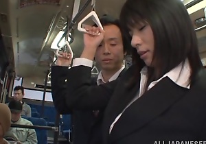 Hana Haruna is a hot Asian mummy screwing in public