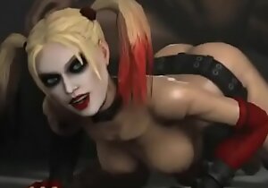 Harley quinn orall-service hentai video accouterment 1 accouterment 2 on hentai-forever com
