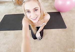 88lb Skinny Lilliputian Teen Chanel Shortcake Wants in Stand aghast at Fitness Chisel