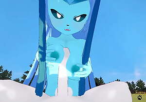 Pokemon anime furry yiff 3d - pov glaceon boobjob and drilled with creampie by cinderace