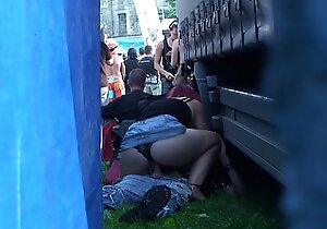Czech buttinsky - public sex during concert