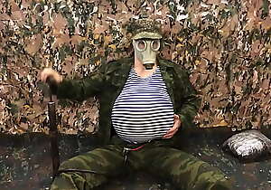 Russian Military man PUMPS His undergo with A Peruse in the Put the squeeze on someone and Cums in Your FACE!!! Burn out vacillate belly inflation
