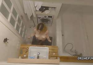 Kamila anent the bathroom - spy cam