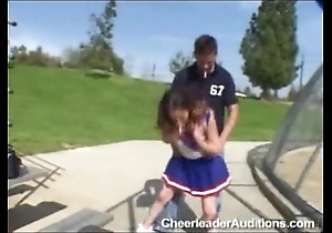 Unassuming cheerleader!