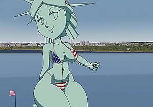 Drift be expeditious for of Liberty xxx Tansau (Porn Animation, Eighteen )