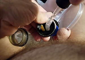 1 of 2 Inject Pisshole With G and Clouds and Ice Water Swap and Drink My Own Piss eStim
