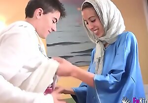 We surprise Jordi by gettin him his first Arab girl! Skinny teen hijab