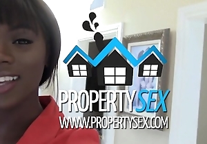 Propertysex - gorgeous black realty proxy interracial making love involving consumer