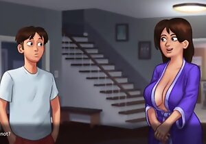 Summertime Saga - Milf Stepmom gets a sexy massage- Part 1